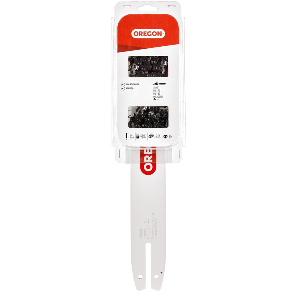 Oregon Single Rivet 140SDEA074 terälaippa Stihl 14" 1,3 mm 3/8" + 2 ketjua