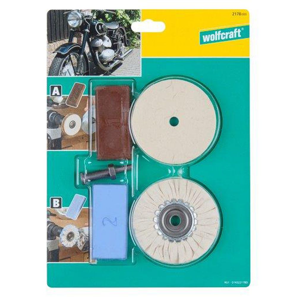 Wolfcraft® metallpolersats Hobby 5 delar