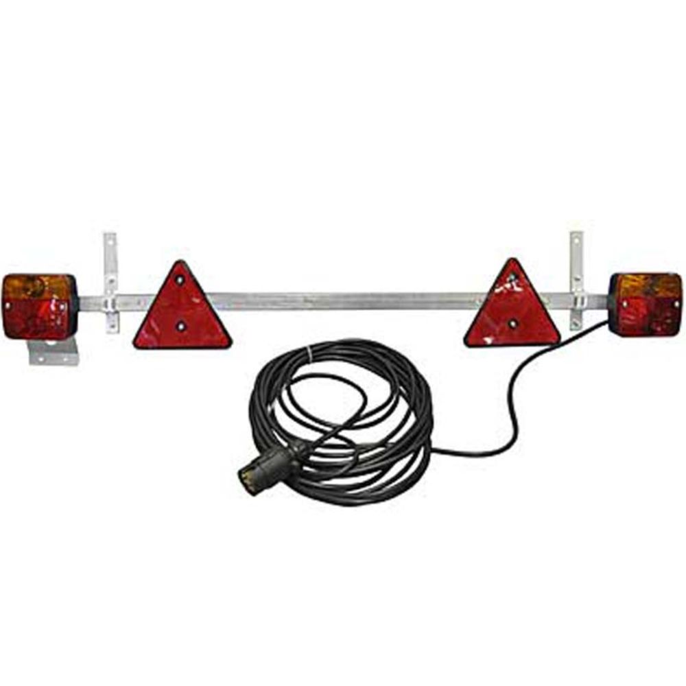 Baklyktor för släp 1,0->1,6 m + kabel 7,5 m