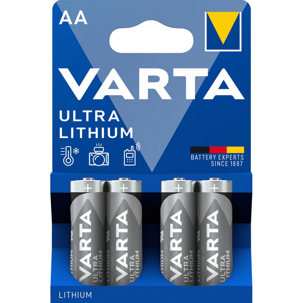 VARTA Ultra Lithium AA patarei 4 tk