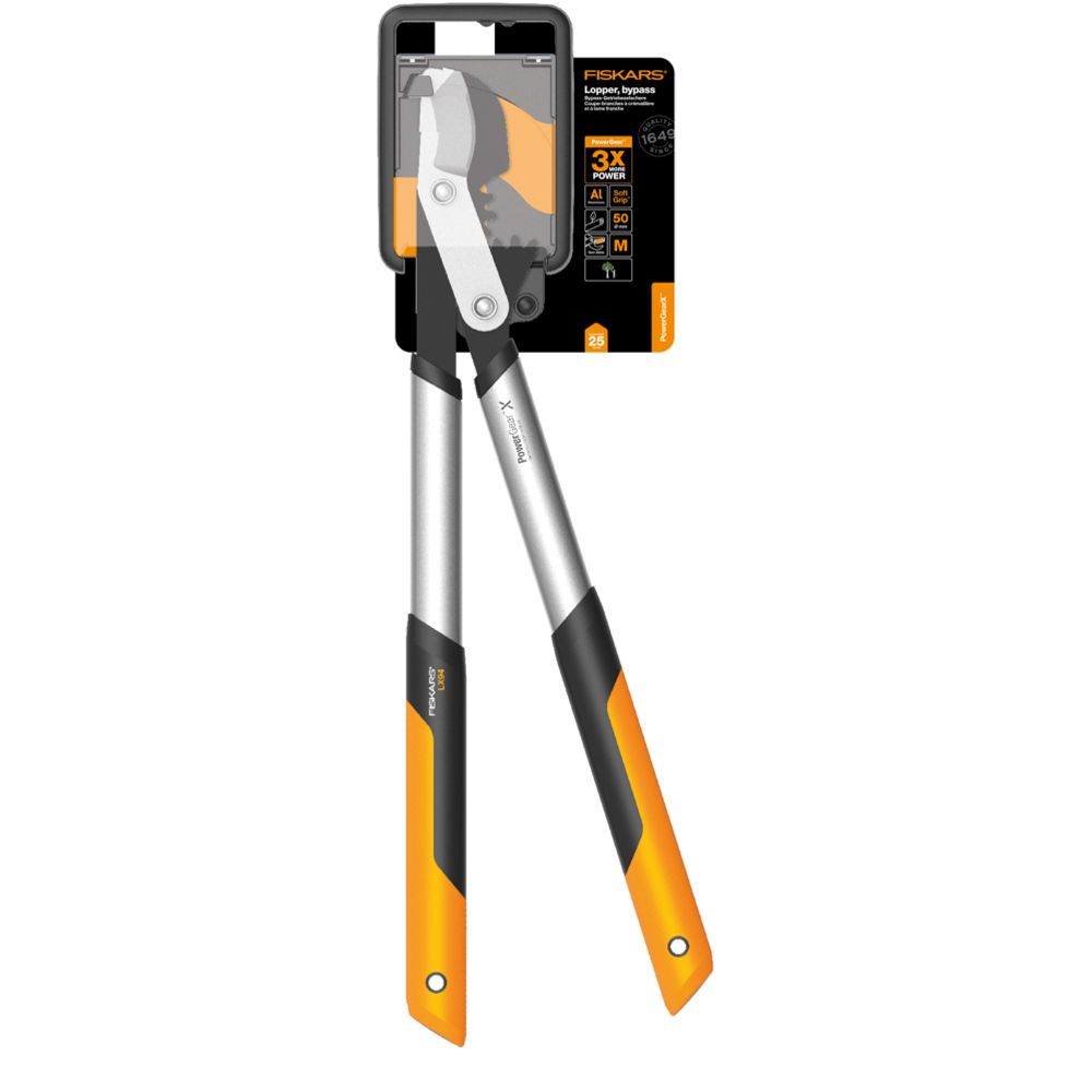 Fiskars PowerGearX oksalõikur vaheliti liikuvate teradega M