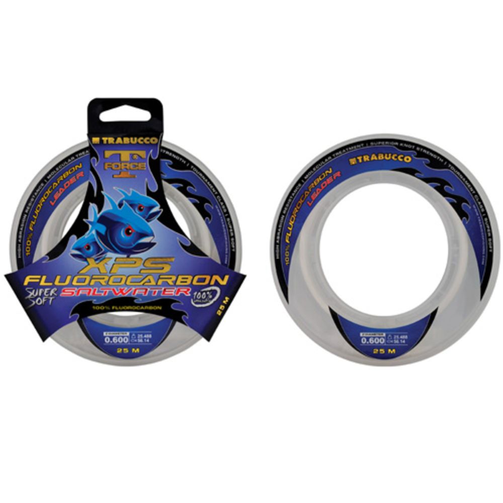Trabucco T-Force XPS 100 % fluorocarbonsiima 0,185 mm 50 m 3,21 kg väri: kirkas