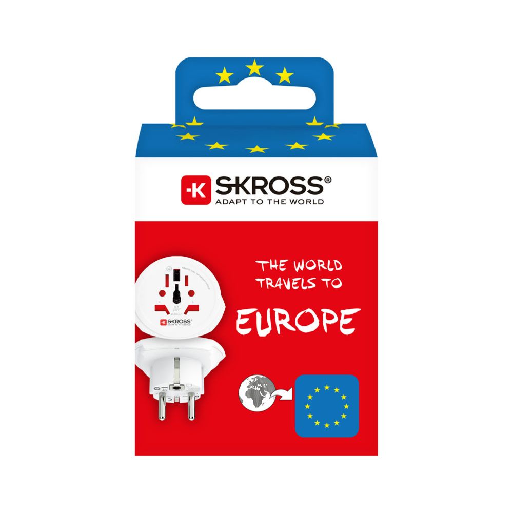 Skross reisiadapter maailm -> Euroopa