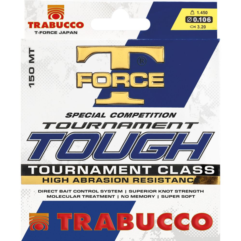 Trabucco T-Force Tournament Tough monofiilisiima 0,165 mm 150 m 3,75 kg väri: kirkas