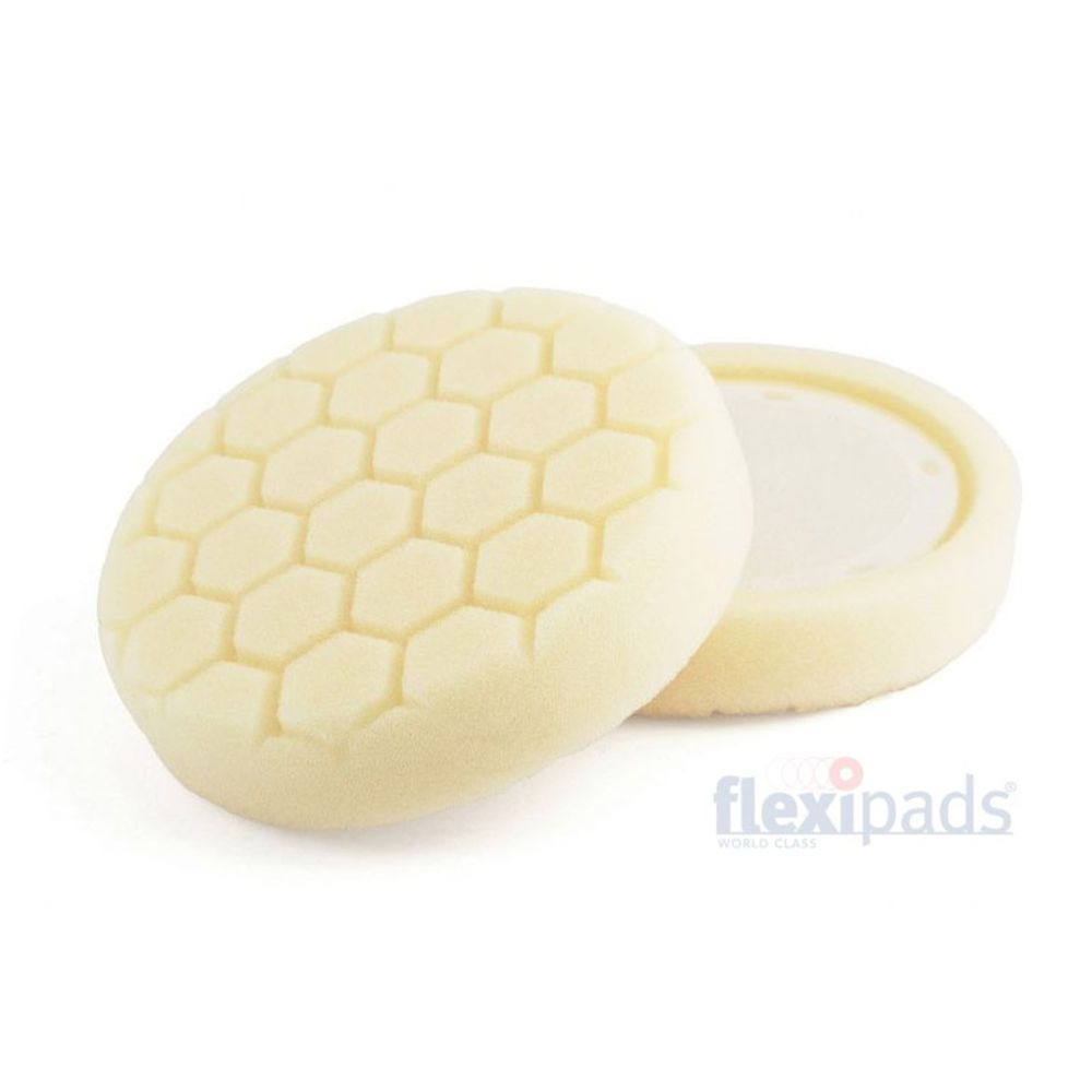 Flexipads PRO-Detail poleerimispadi, keskmise kõvadusega, valge, ø 150 x 35 mm