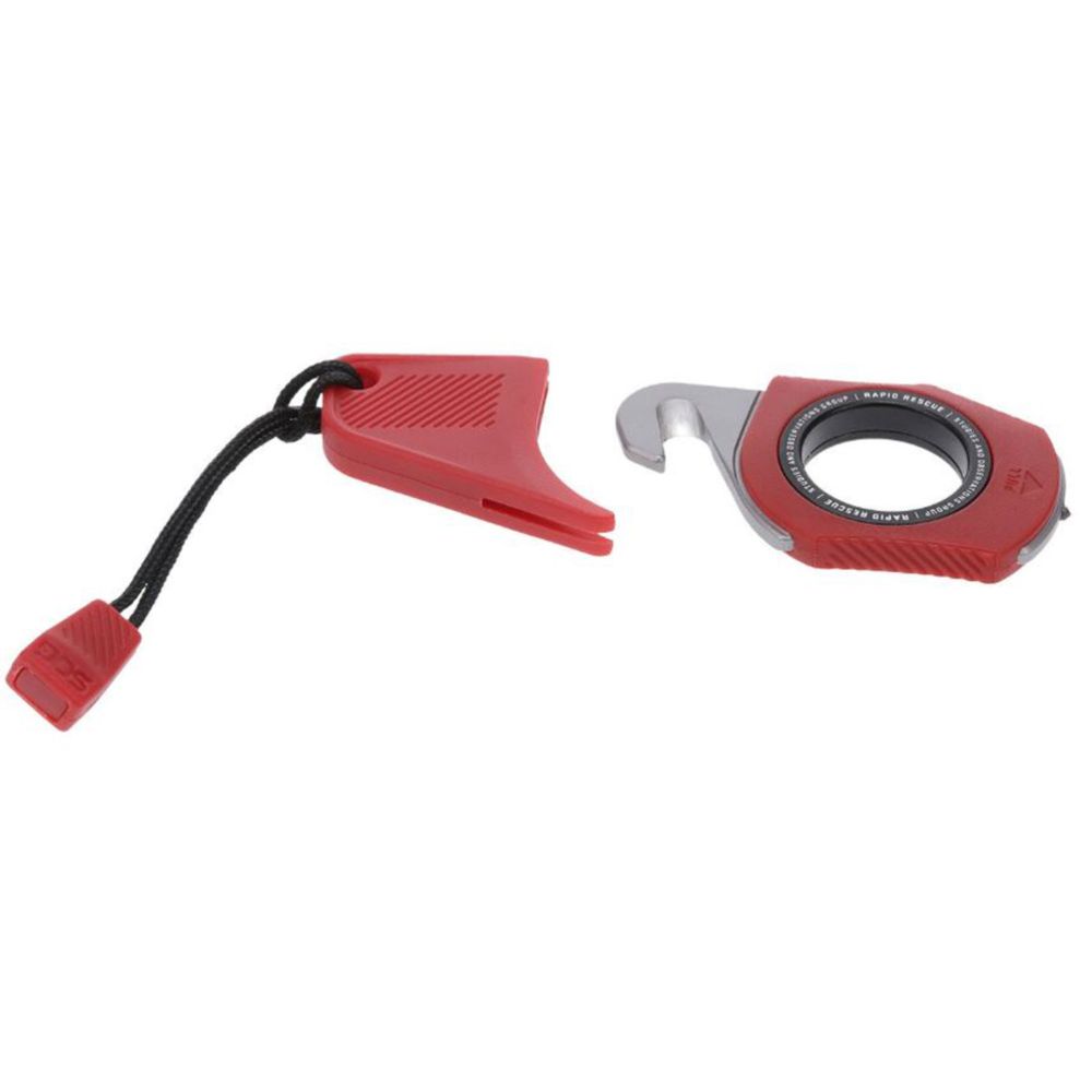 SOG Rapid Rescue bältesskärare/glasbrytare röd