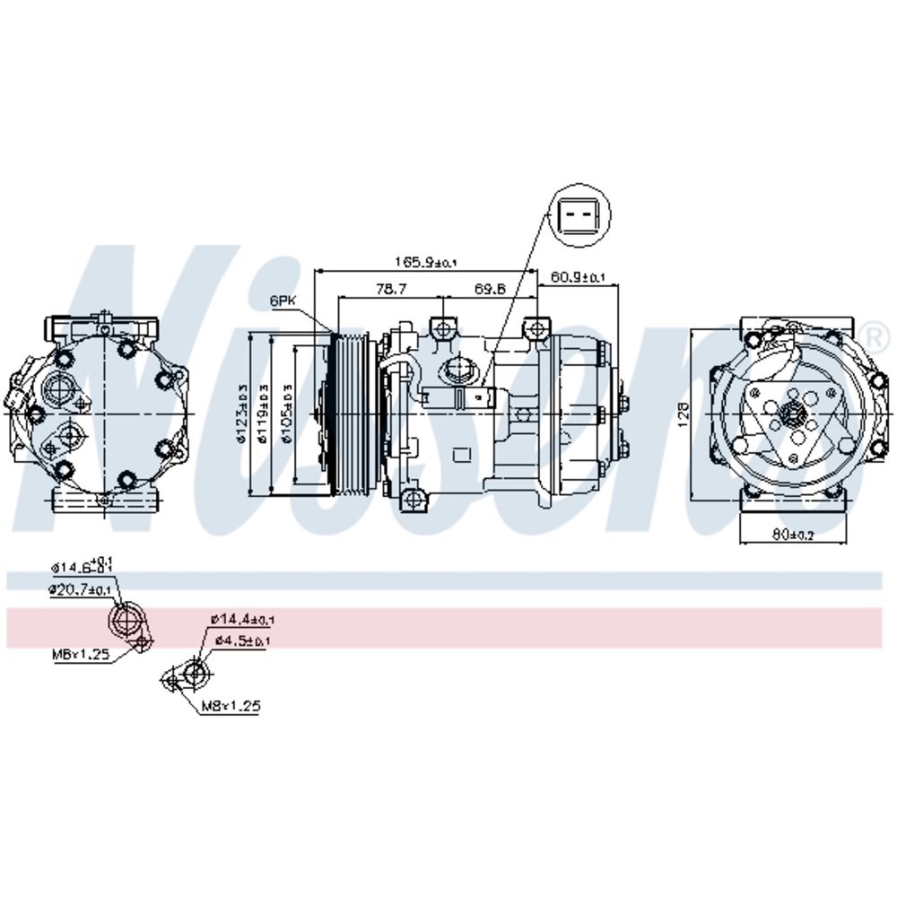 Ilmastointilaitteen kompressori 30-00305