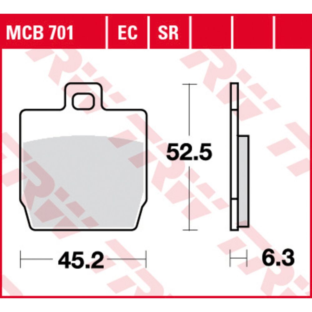 Bromsbeläggssats 98-20090