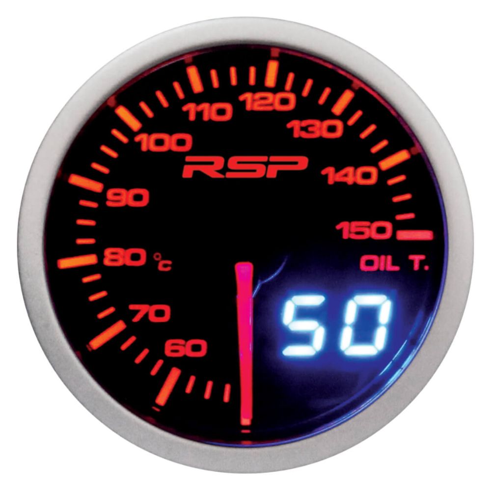 Race Sport Performance digitaalinen LED öljynlämpömittari ø 52 mm