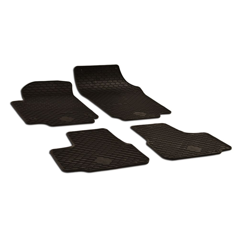 Gummimattsats Seat Mii, Skoda Citigo, VW Up! 2012– svart