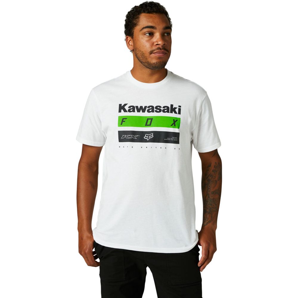 Fox Kawi Stripes t-shirt vit