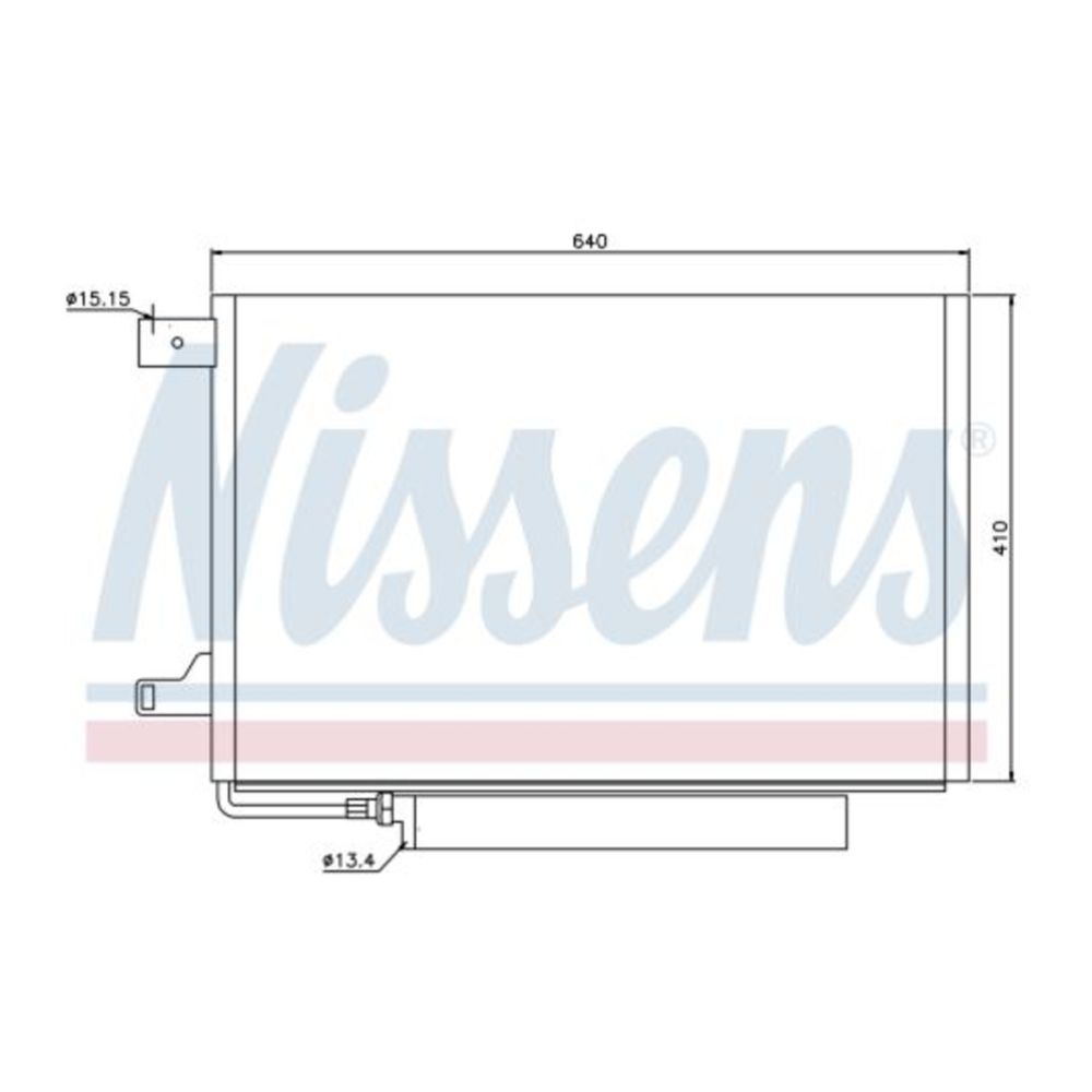 Ilmastointilaitteen lauhdutin 30-00547