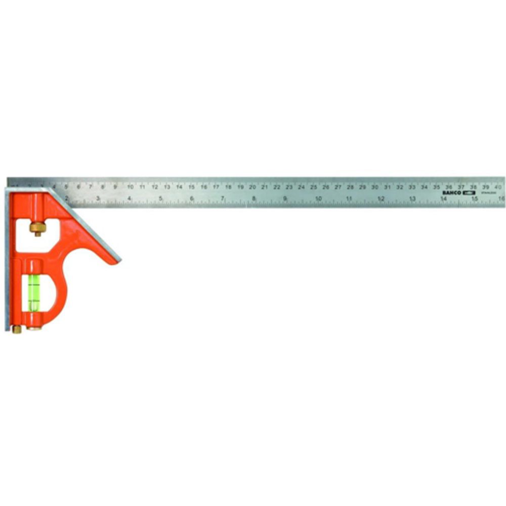 Bahco CS400 yhdistelmäsuorakulma vesivaa'alla 400 mm