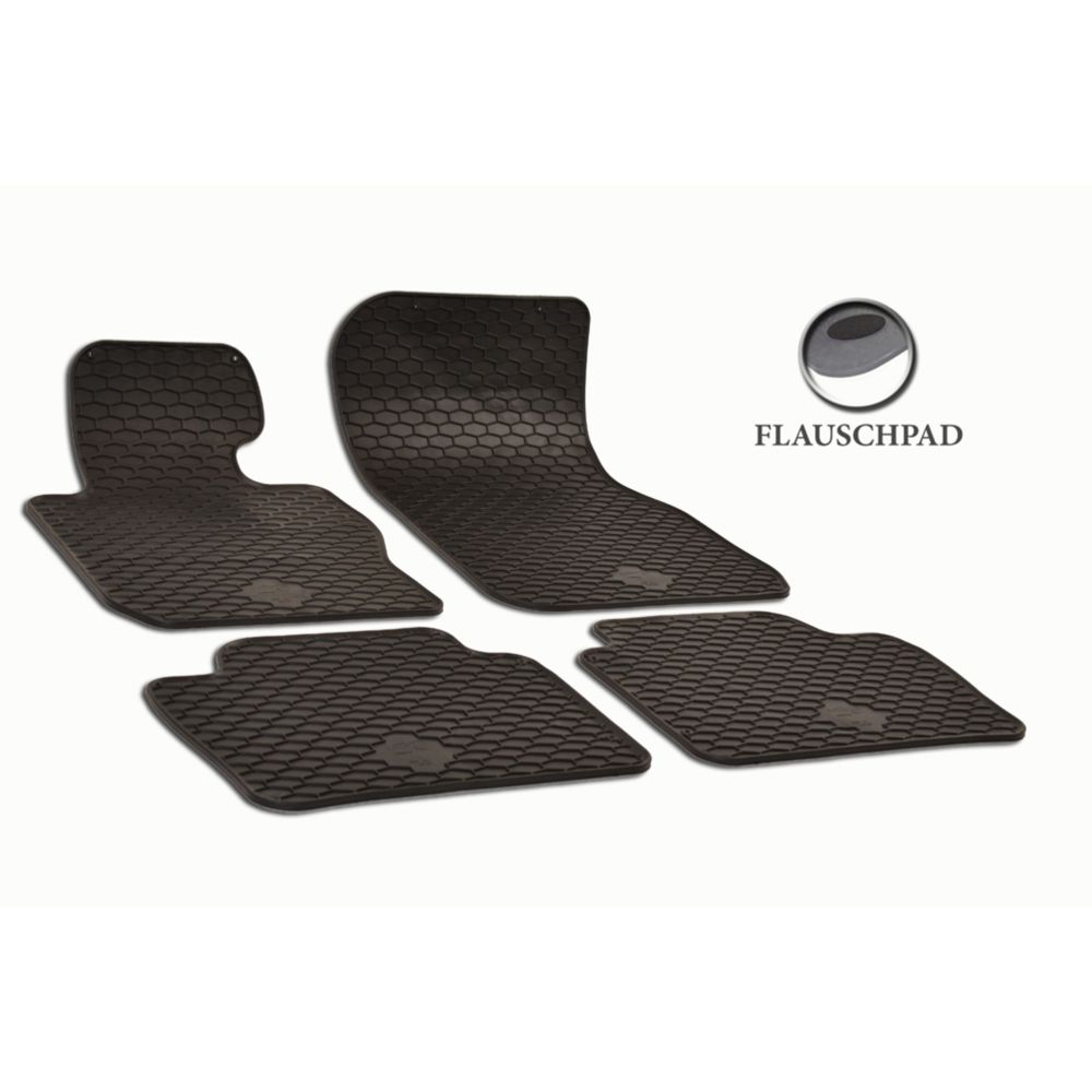 Gummimattsats BMW 3-serie F30 2012– svart