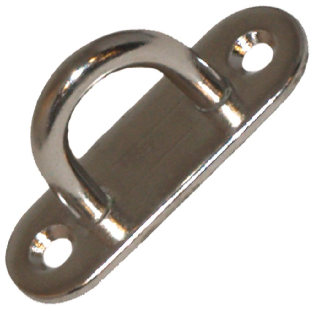 Ovaalne aasaga plaat, 60 x 20 mm, AISI 316