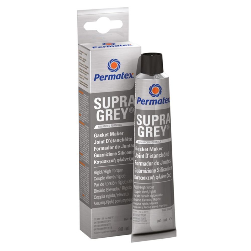 Permatex Supra Grey Tiivistesilikoni 80 ml
