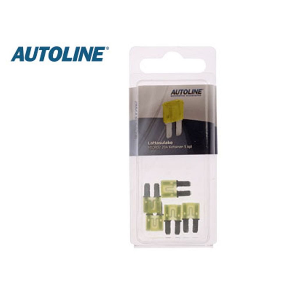 Autoline MICRO-2 flatsäkring 20 A gul 5 st.