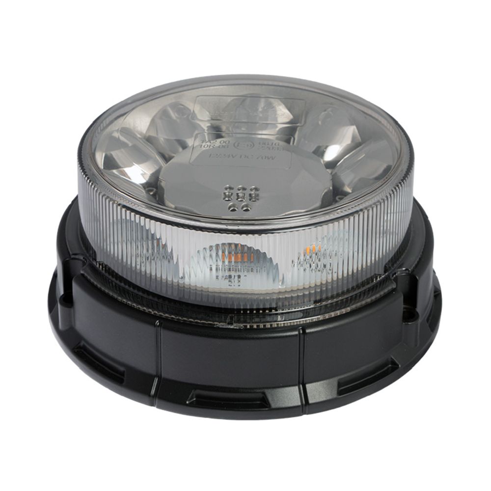 Optibeam Dark Phantom LED-blixtljusramp ø165 mm magnetfäste