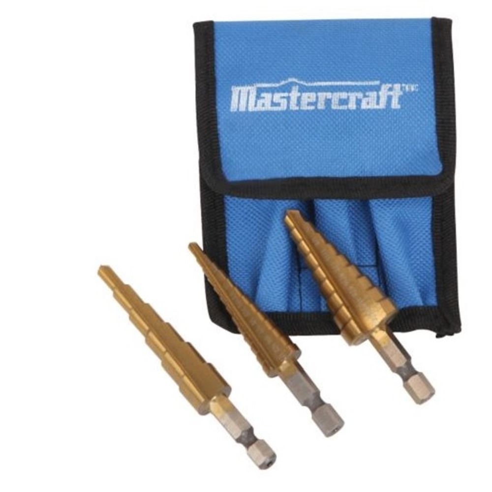 Mastercraft stegborrsats 3 delar