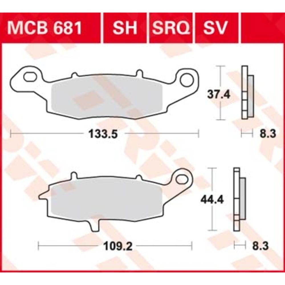 Bromsbeläggssats 98-22044