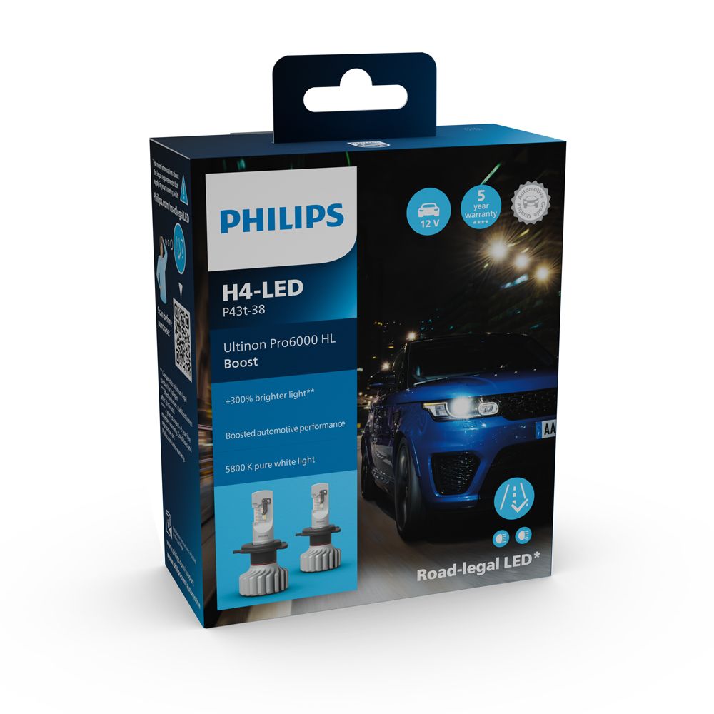 Philips Ultinon Pro6000 BOOST LED H4
