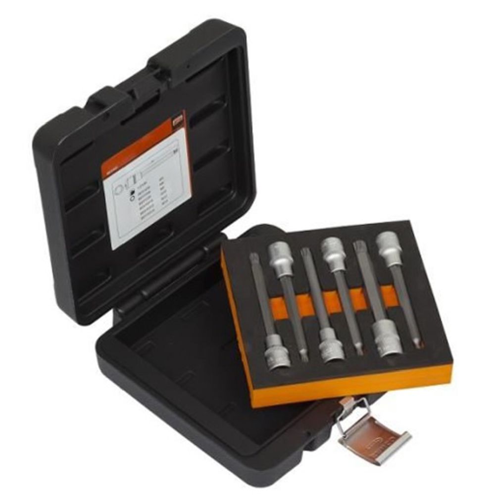 Bahco BE5103 XZN-bitshylssats 1/2" M5-M14 6 delar