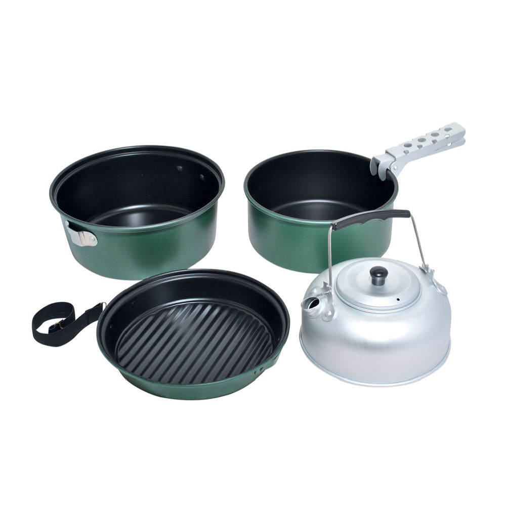Woodlander 6-osaline nonstick matkanõude komplekt
