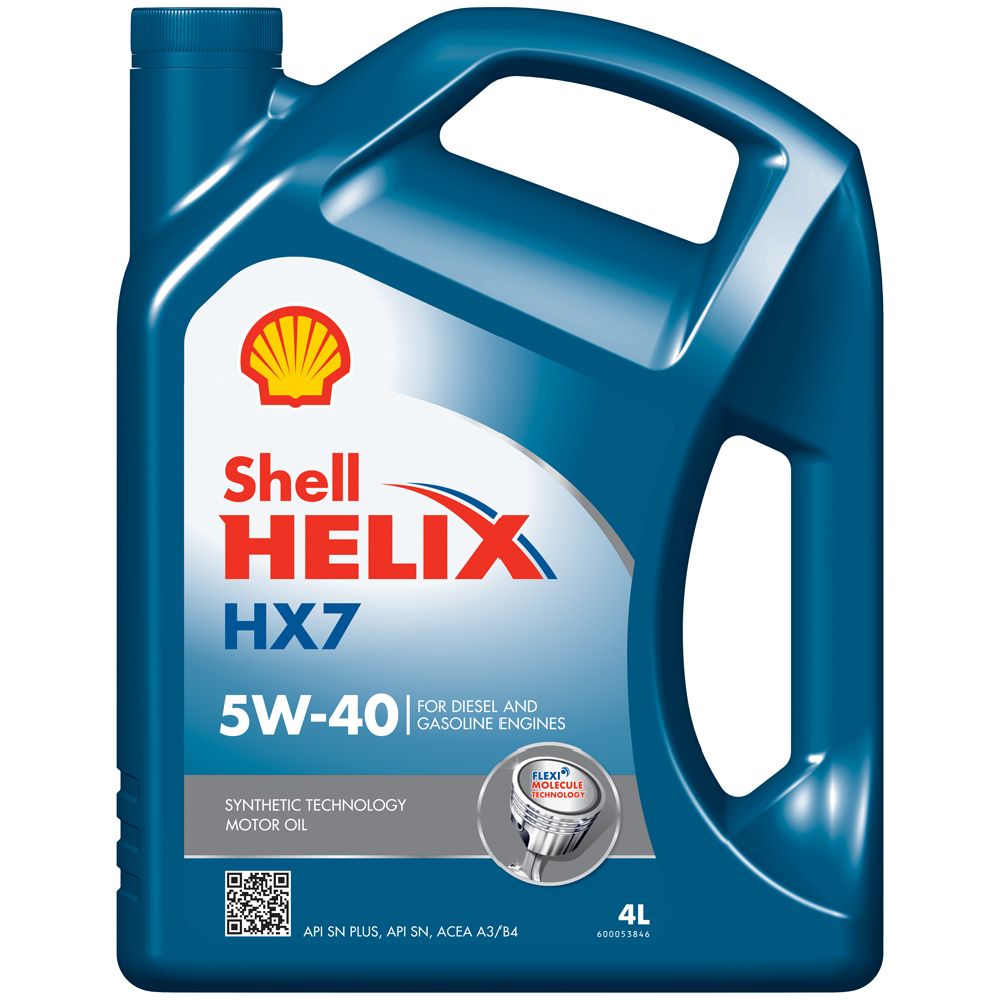 Shell Helix HX7 5W-40 mootoriõli, 4 l