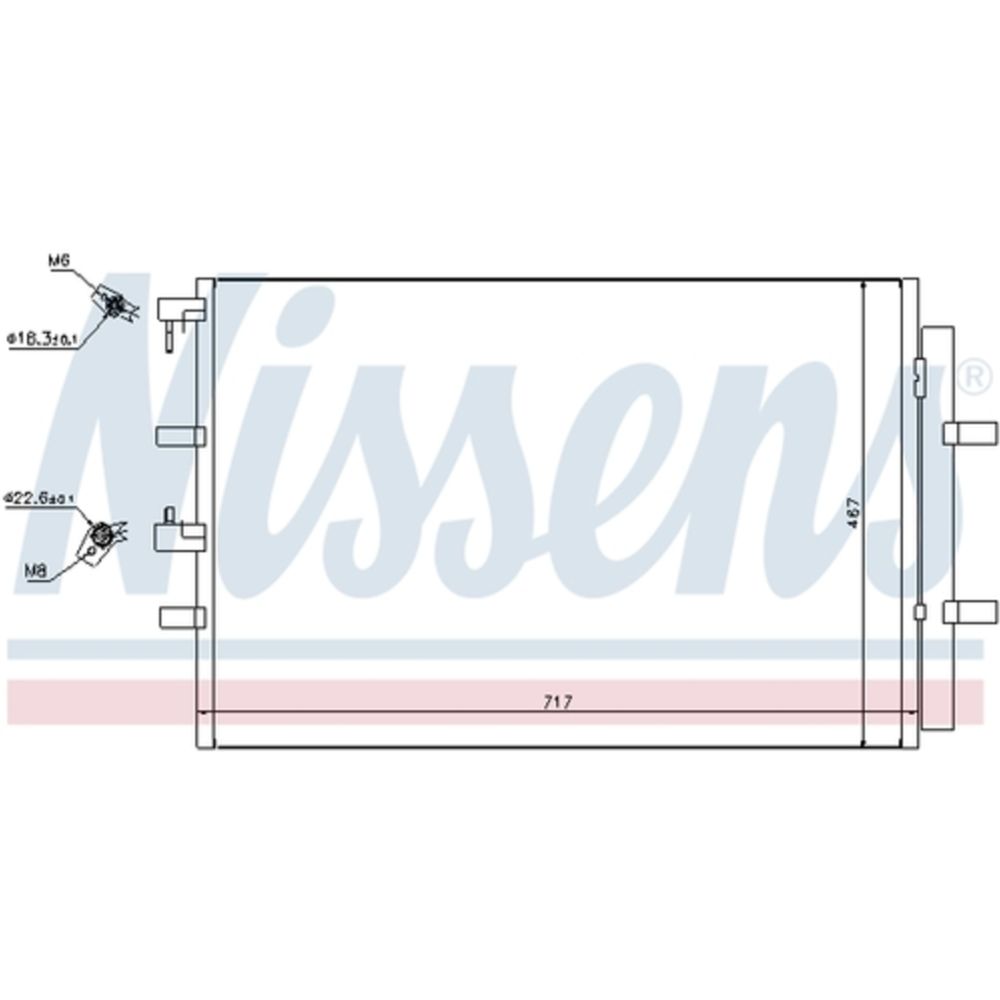 Ilmastointilaitteen lauhdutin 30-00261