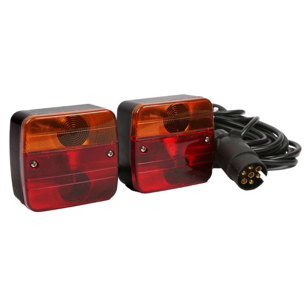 Bakljusset för släpvagn med magnetfäste 7,5 m kabel