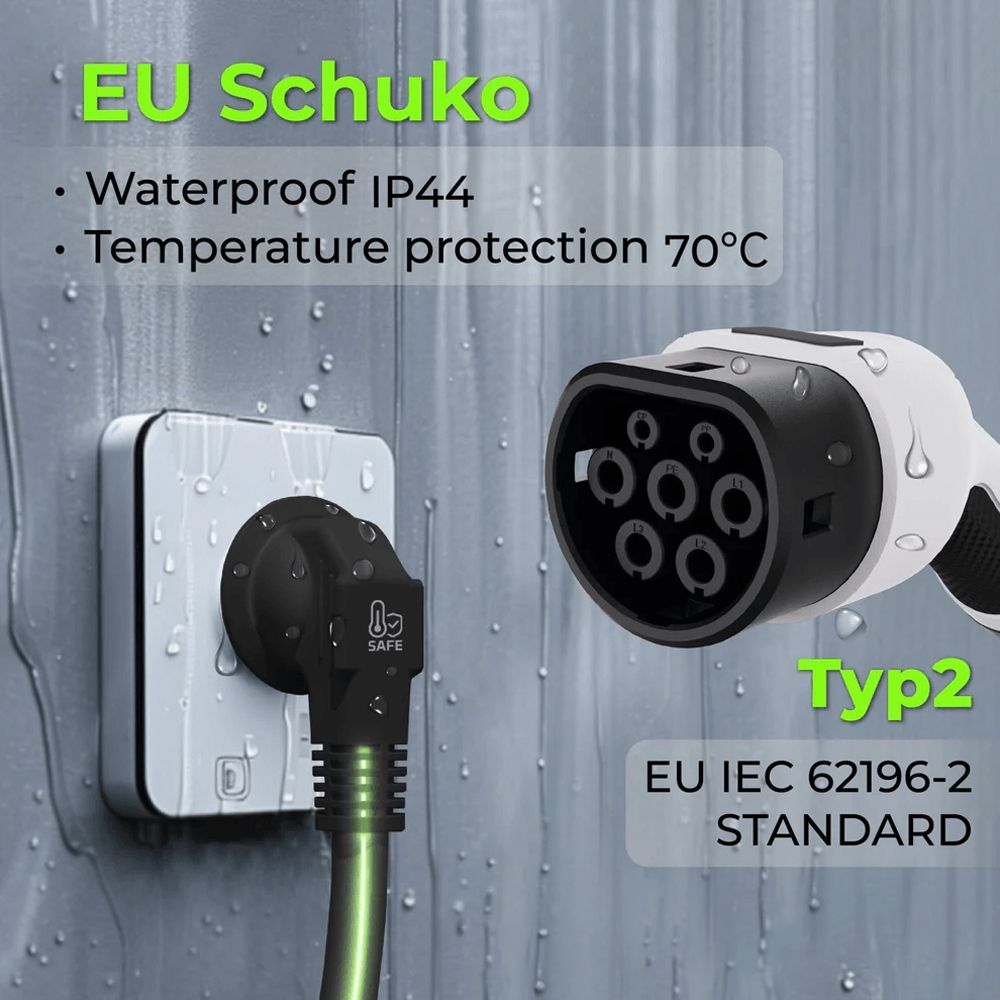 Rheidon sähköauton Schuko-latauslaite 3,6 kW