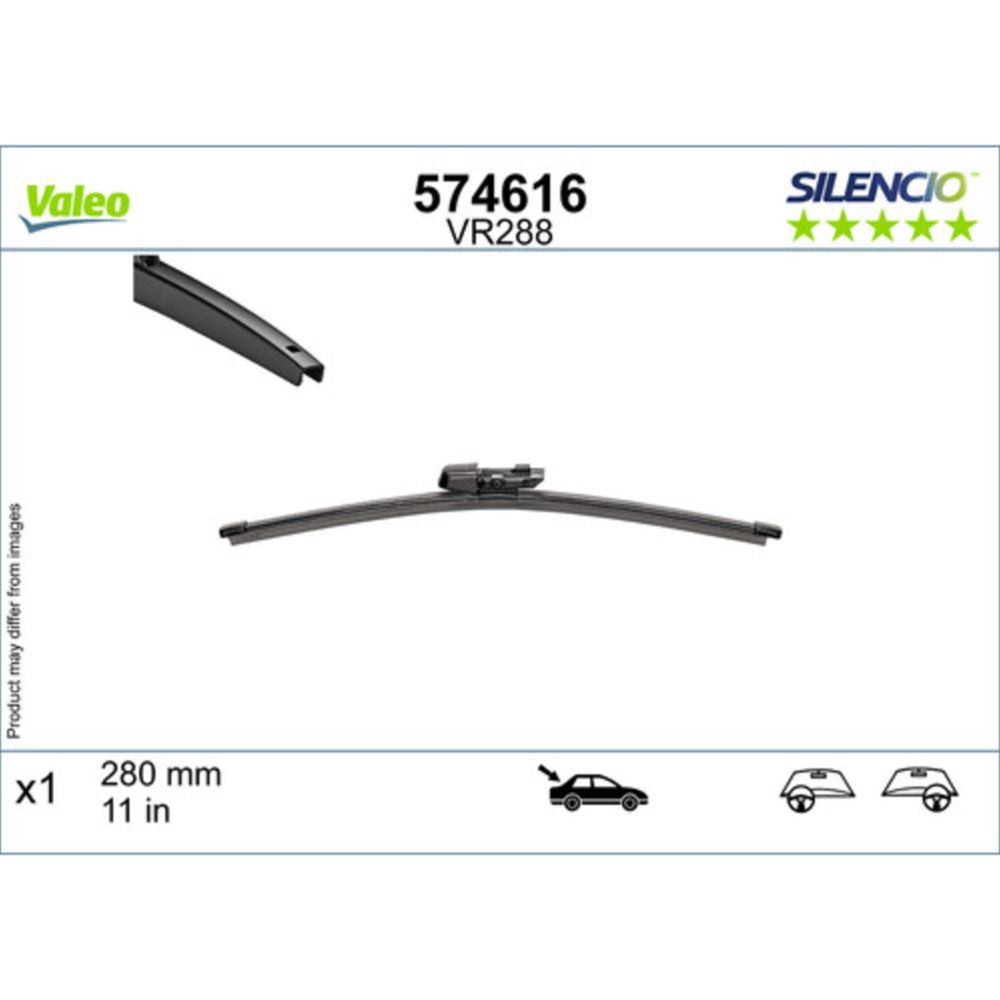 Valeo Silencio VR288 tagumine kojamees 28 cm