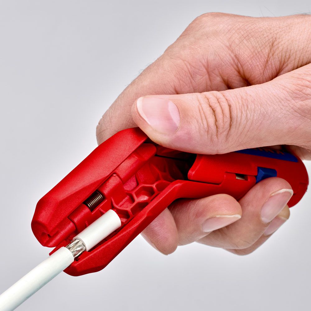 Knipex 16 95 01 Ergo Strip® kabelskalare för data-, Koax- och elkablar