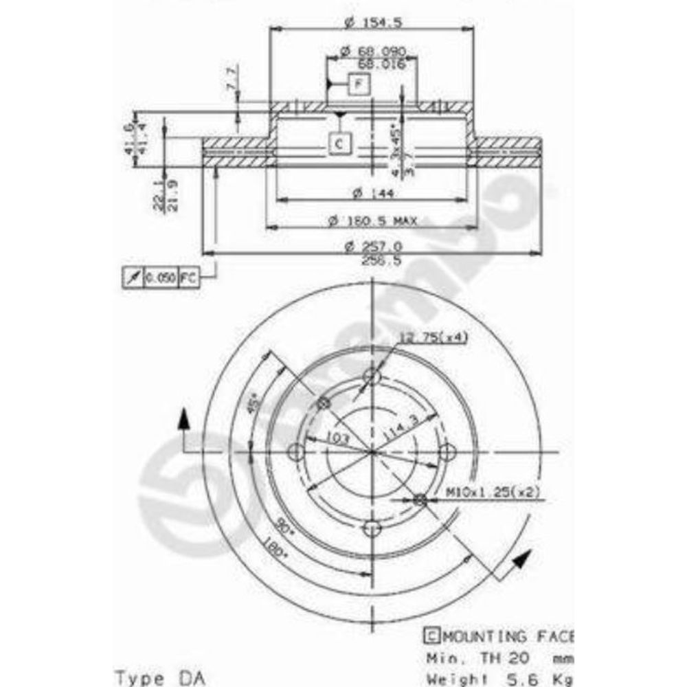Bromsskiva 97-22082