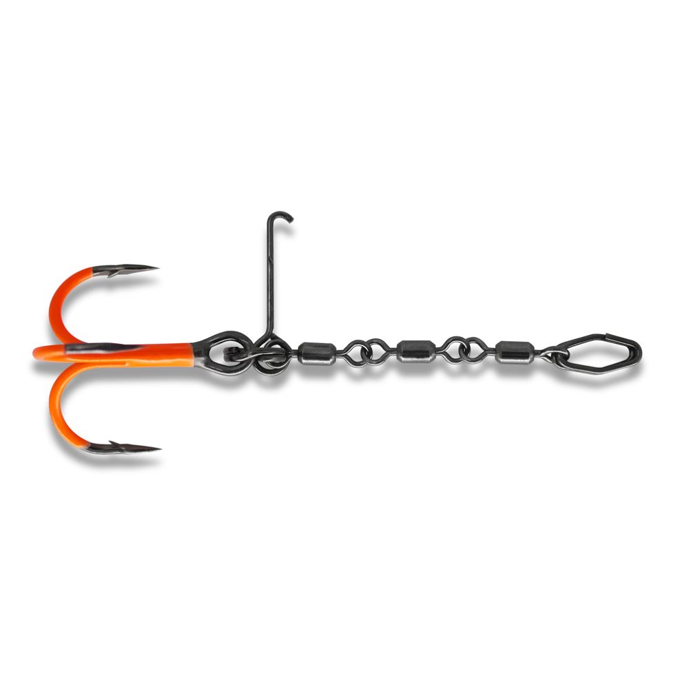 VMC Pike Chain koukkurigi UV Orange