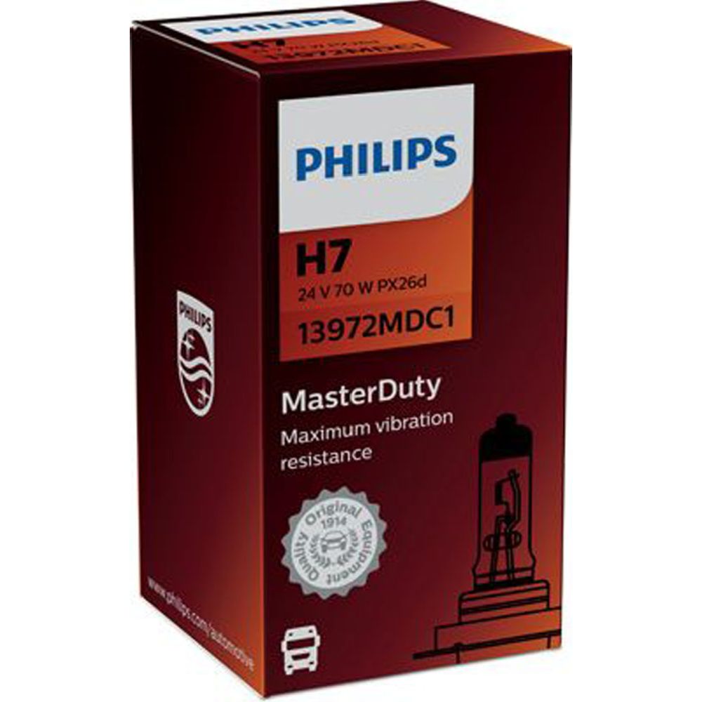Philips Masterduty H7 lampa 24 V 70 W