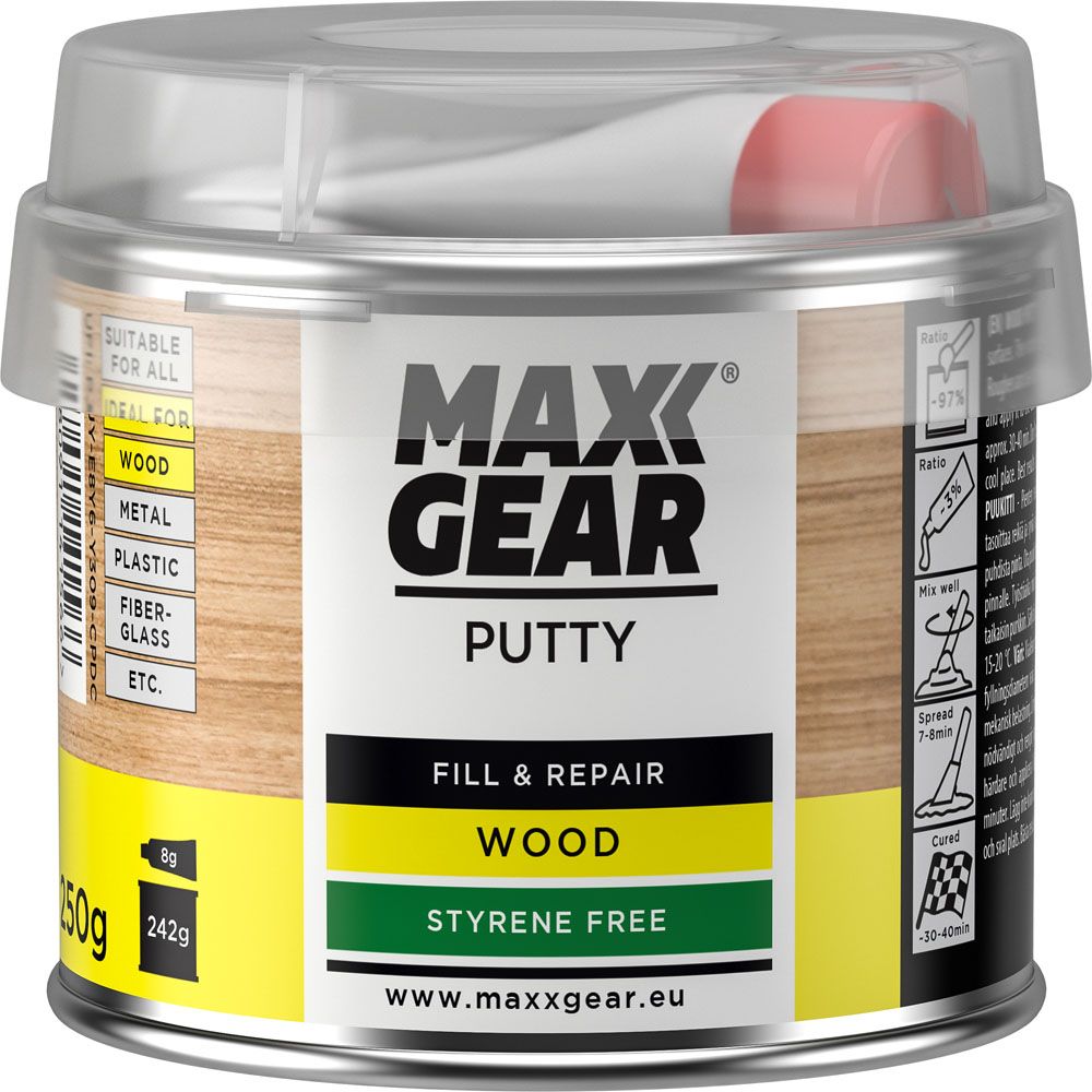 Maxx Gear Wood Putty puidukitt, 250 g