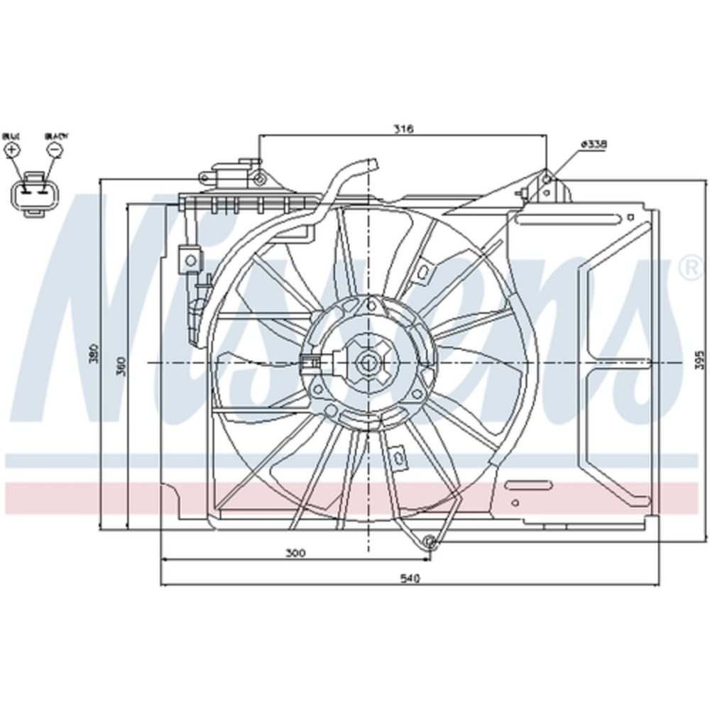 Jäähdyttimen tuuletin 13-00280
