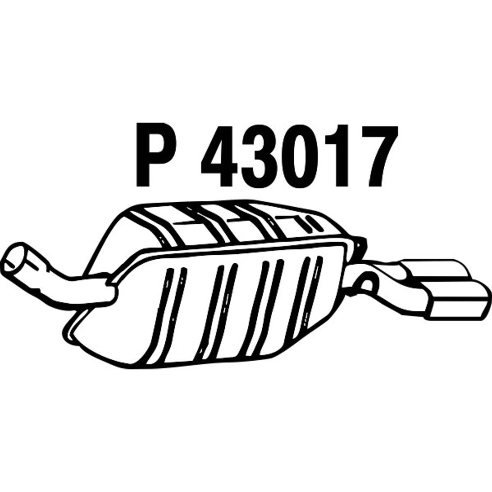 Takaäänenvaimentaja 14-4497