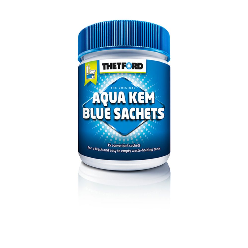 Thetford Kem Blue Sachets WC-kemikaal, 15 doosi