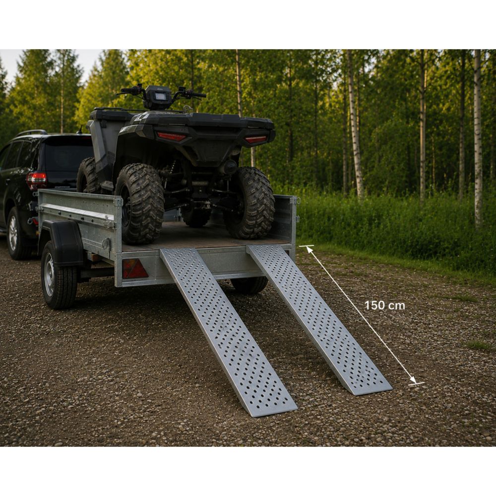 Mag-Pro pealesõidurampide paar, teras 150 x 22,5 cm 400 kg