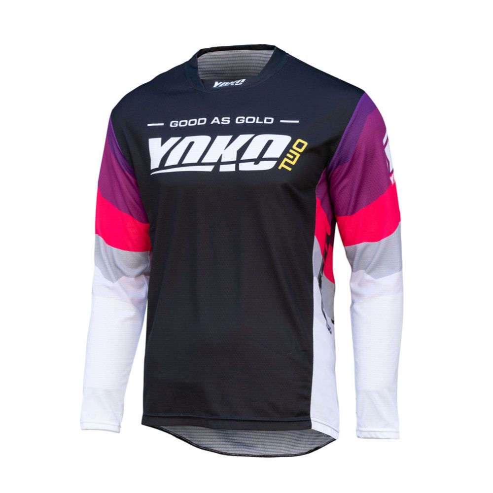 Yoko Two crosströja för barn svart/vit/rosa