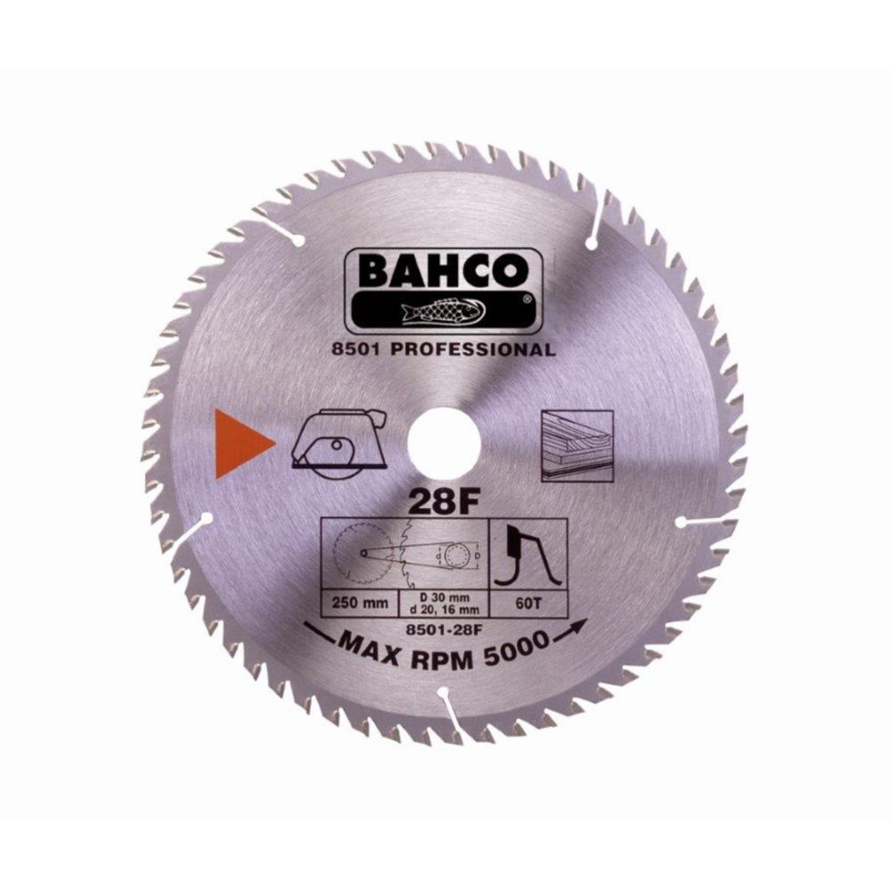 Bahco 8501-12F tiheähampainen sirkkelinterä 40 hammasta 180 mm