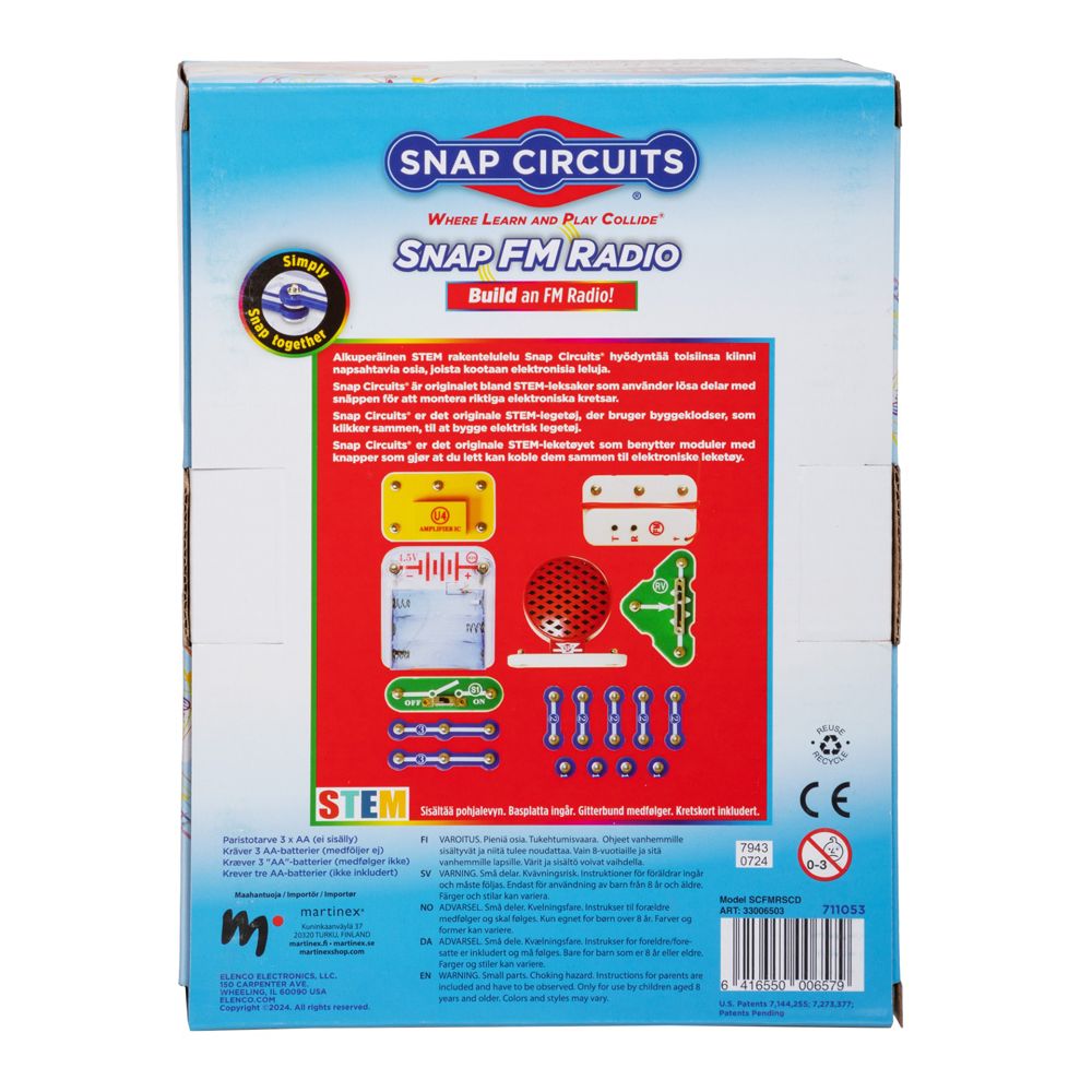 Snap Circuits FM Radio rakennussetti