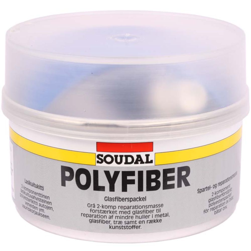 Soudal Polyfiber lasikuitukitti 250g