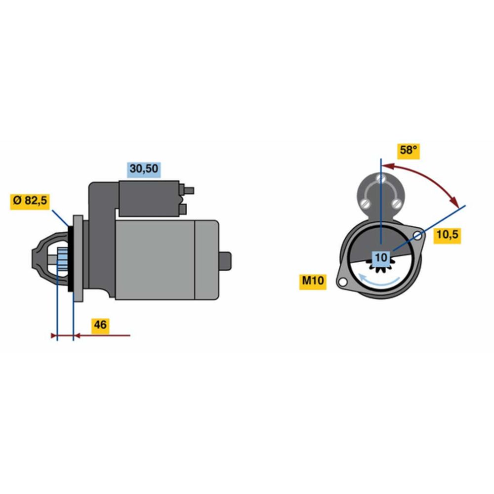 Startmotor 13-2816