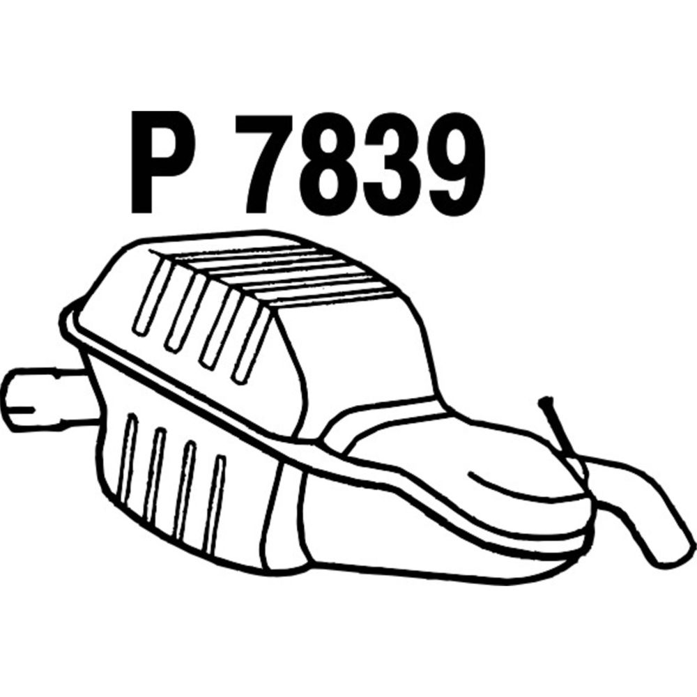 Bakre ljuddämpare 14-7735