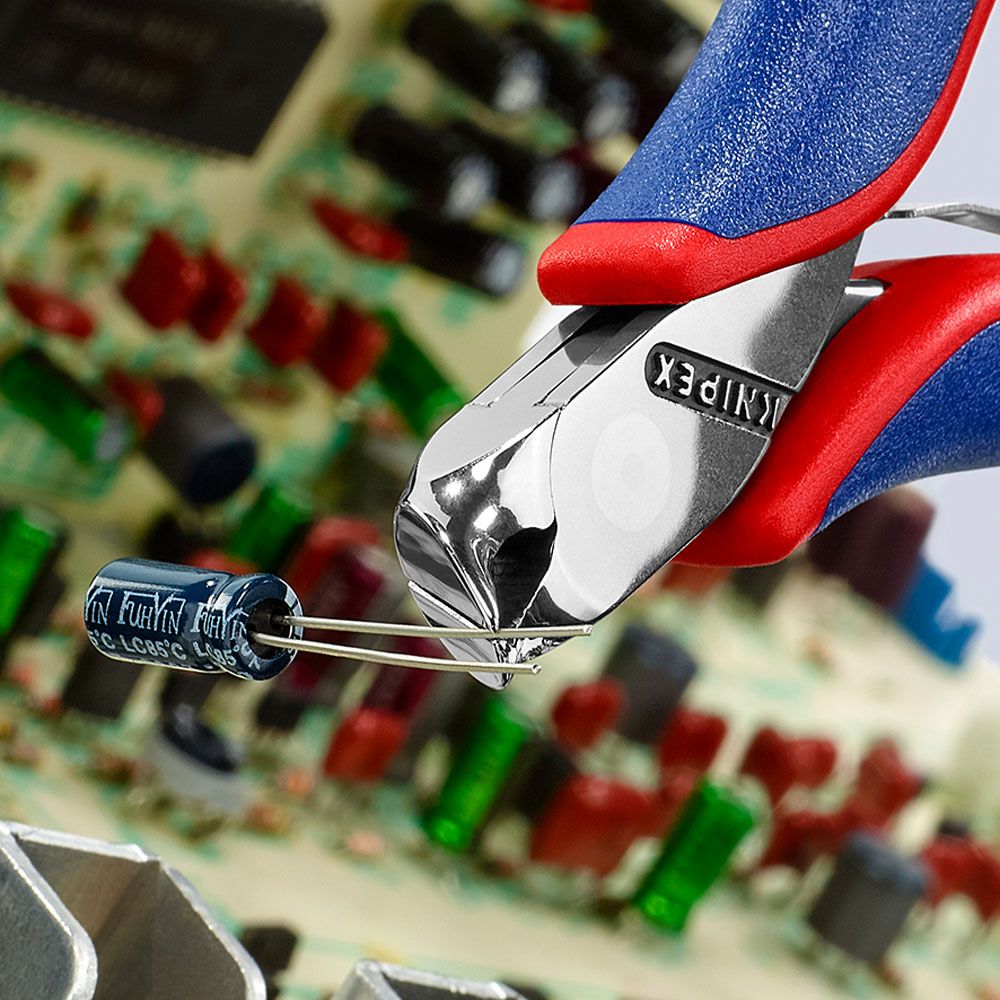Knipex® 64 42 115 päätyleikkurit "elektroniikka" jousella 115 mm