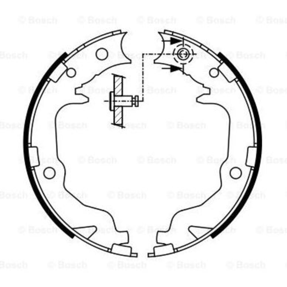 Bromsbackar, sats, parkeringsbroms 22-3314