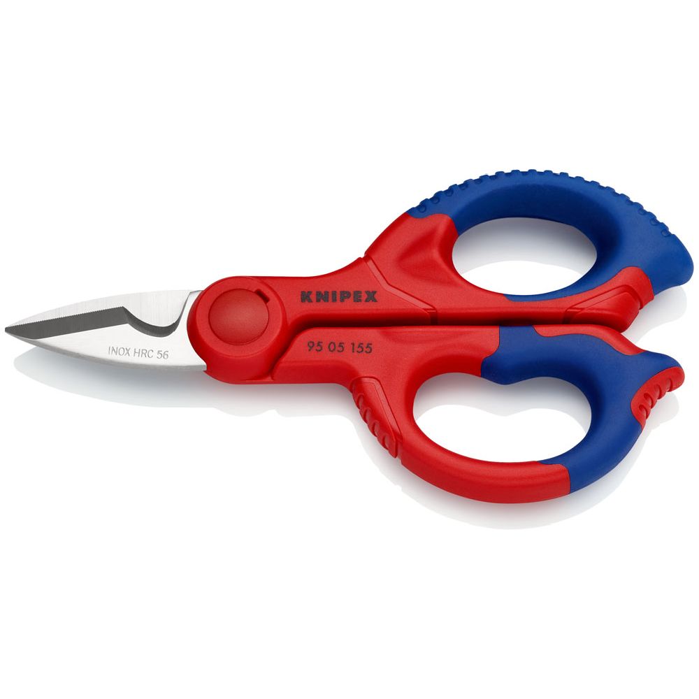 Knipex® 95 05 155 sax för elektriker, integrerad avbitarfunktion